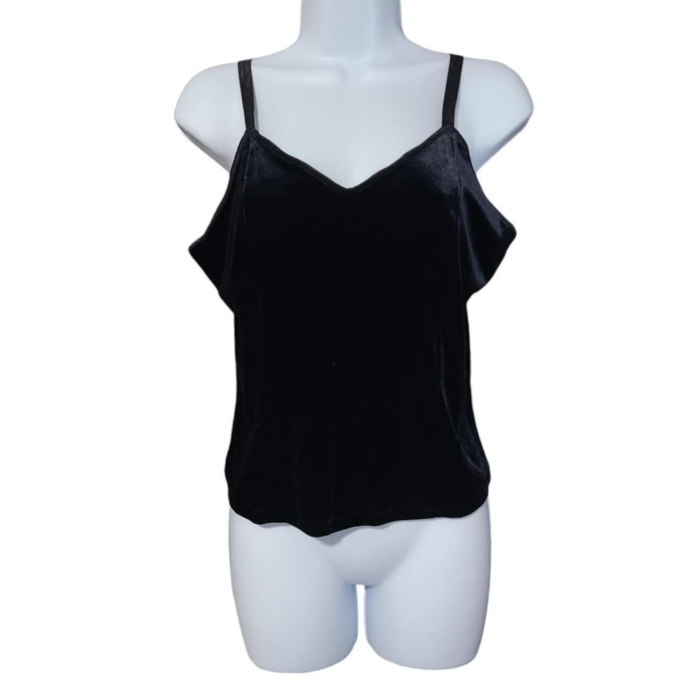 CINEMA ETOILE black velvet cami L